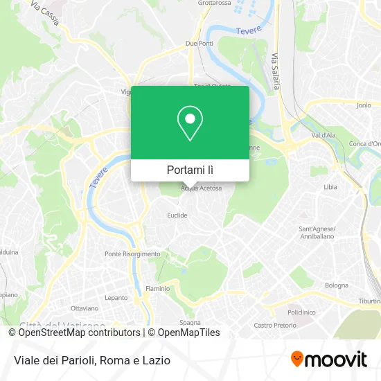 Mappa Viale dei Parioli