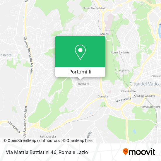 Mappa Via Mattia Battistini 46