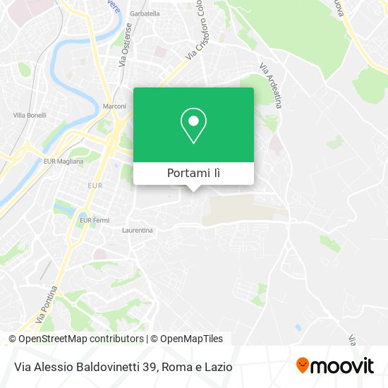 Mappa Via Alessio Baldovinetti 39