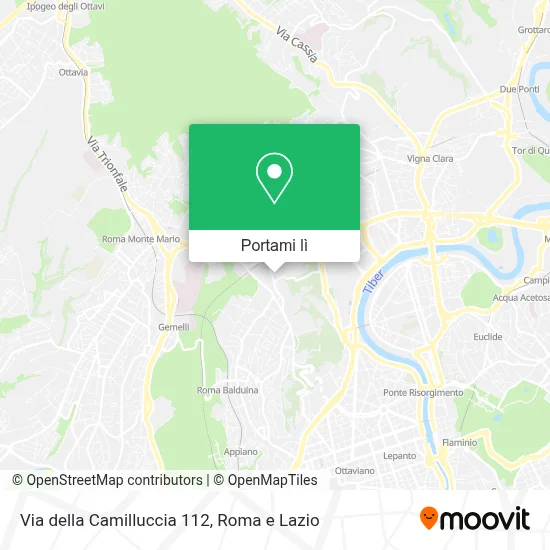 Mappa Via della Camilluccia 112