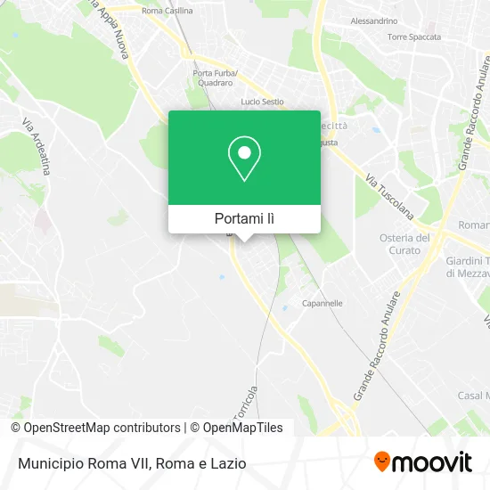Mappa Municipio Roma VII