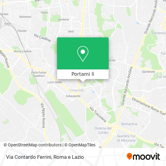 Mappa Via Contardo Ferrini