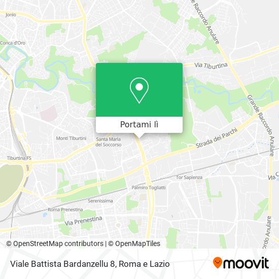 Mappa Viale Battista Bardanzellu 8