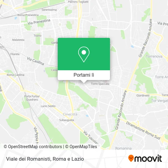 Mappa Viale dei Romanisti