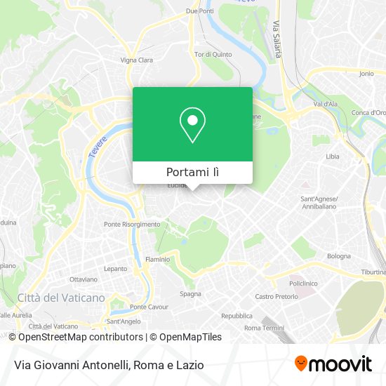 Mappa Via Giovanni Antonelli