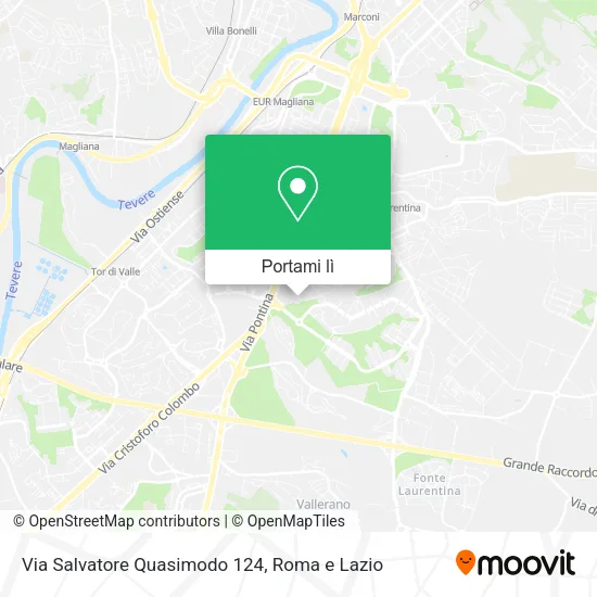 Mappa Via Salvatore Quasimodo 124