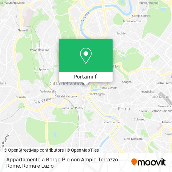 Mappa Appartamento a Borgo Pio con Ampio Terrazzo Rome