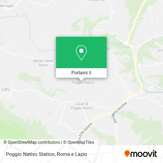Mappa Poggio Nativo Station