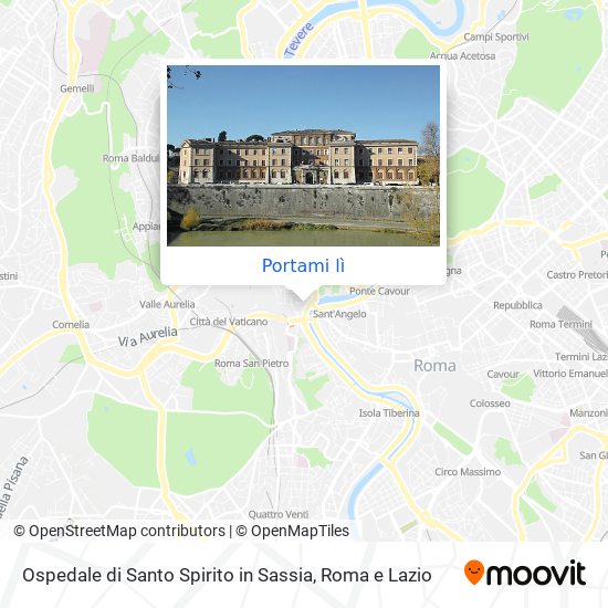 Mappa Ospedale di Santo Spirito in Sassia