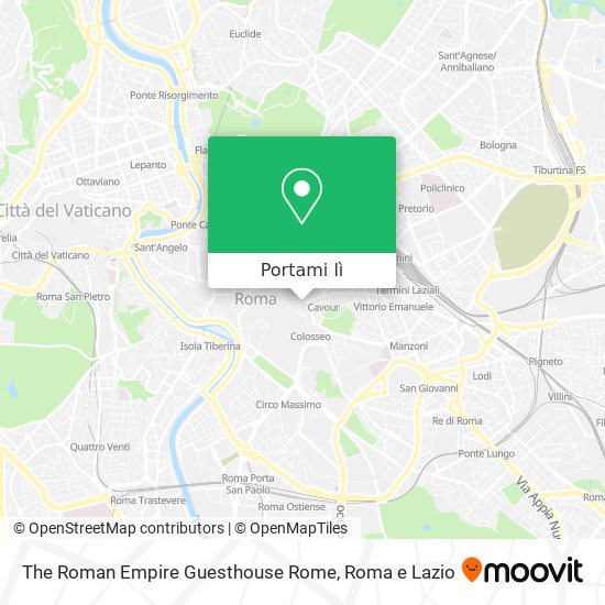 Mappa The Roman Empire Guesthouse Rome