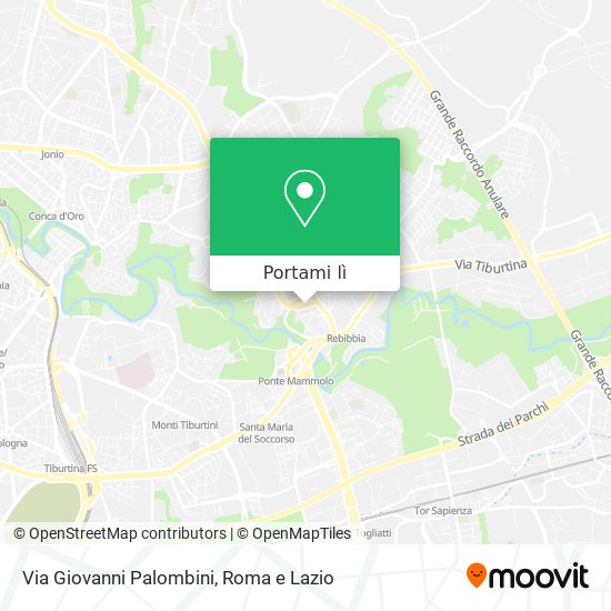 Mappa Via Giovanni Palombini