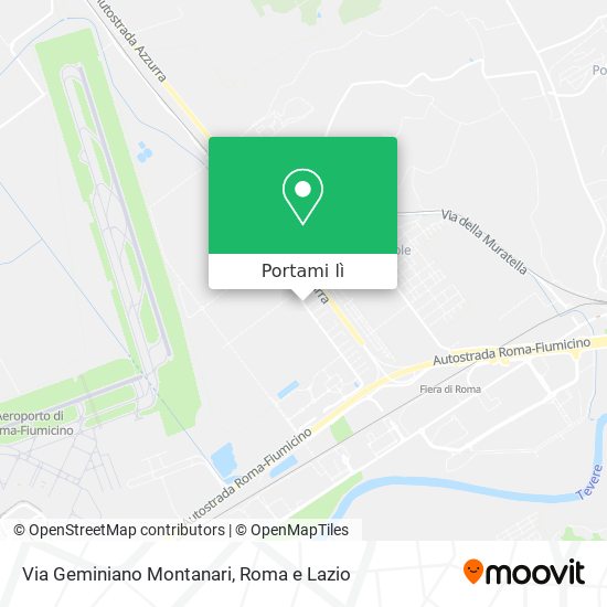 Mappa Via Geminiano Montanari