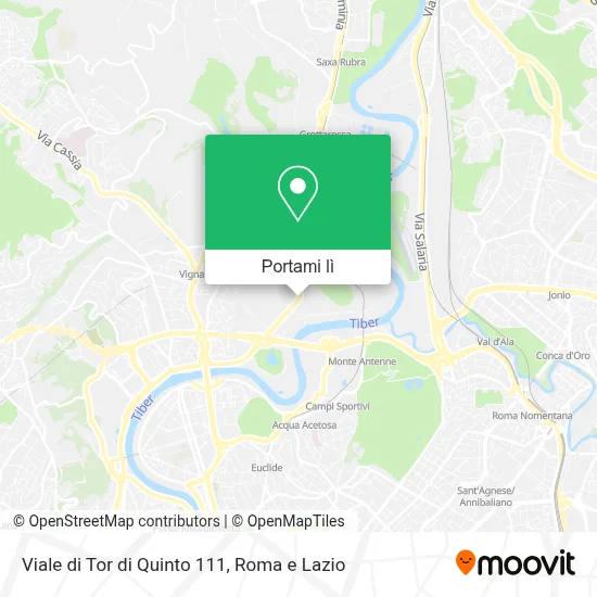 Mappa Viale di Tor di Quinto 111