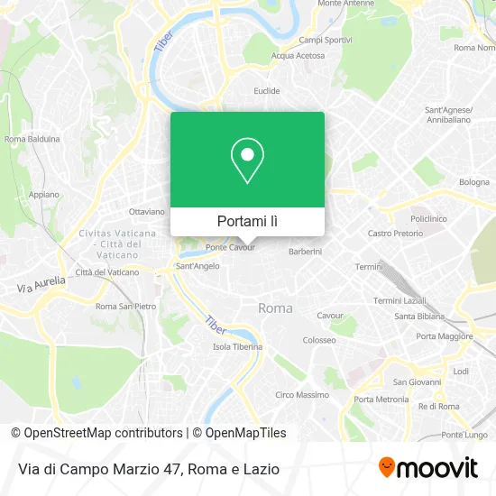 Mappa Via di Campo Marzio 47