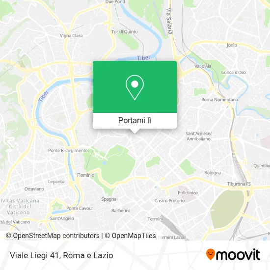 Mappa Viale Liegi 41