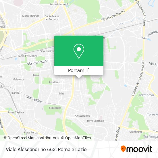 Mappa Viale Alessandrino 663