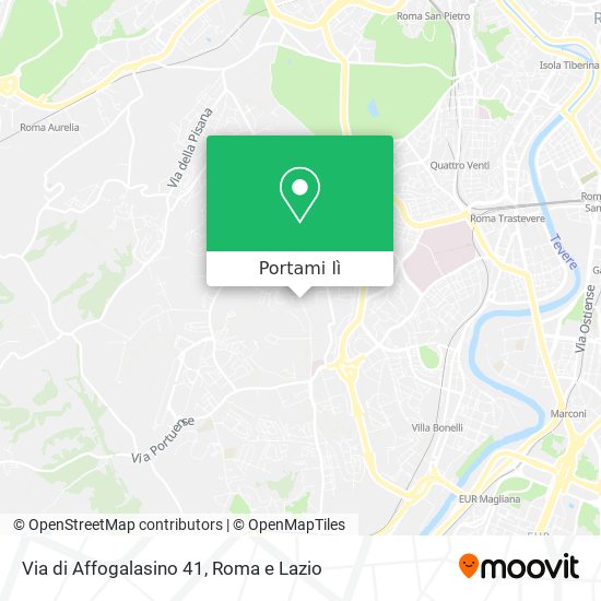 Mappa Via di Affogalasino 41