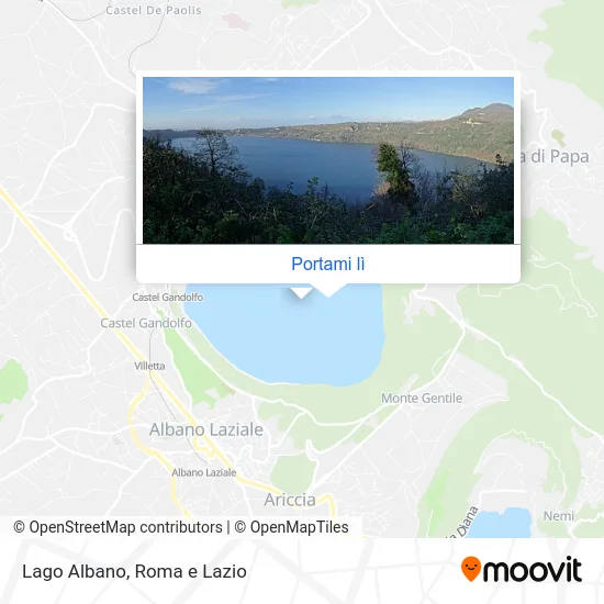 Mappa Lago Albano