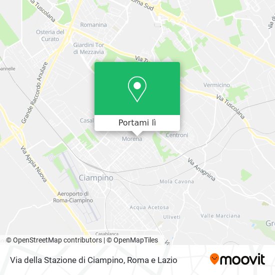 Mappa Via della Stazione di Ciampino