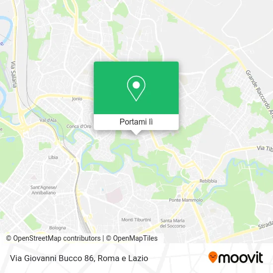 Mappa Via Giovanni Bucco 86