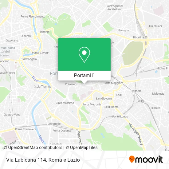 Mappa Via Labicana 114
