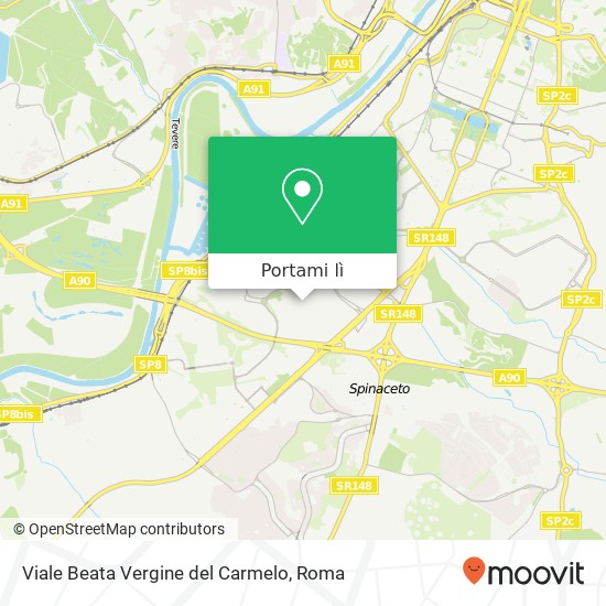 Mappa Viale Beata Vergine del Carmelo