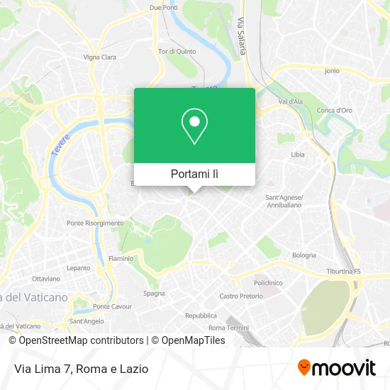 Mappa Via Lima 7
