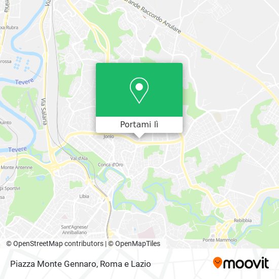 Mappa Piazza Monte Gennaro