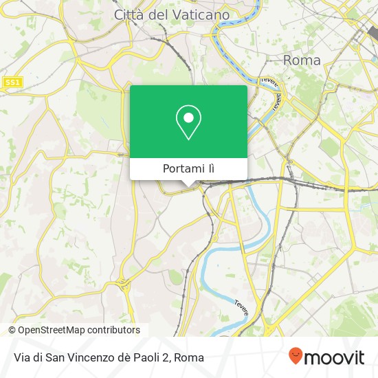Mappa Via di San Vincenzo dè Paoli 2