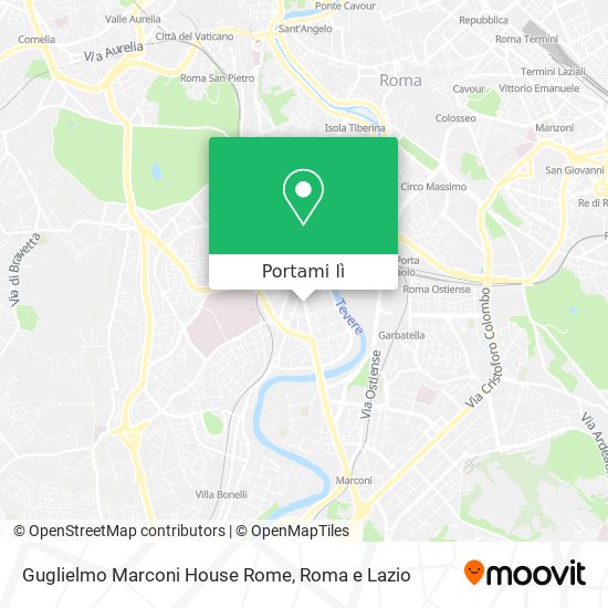 Mappa Guglielmo Marconi House Rome