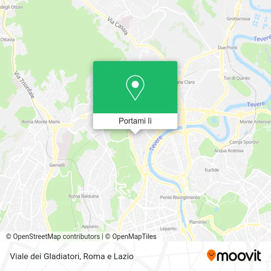 Mappa Viale dei Gladiatori