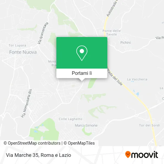 Mappa Via Marche 35