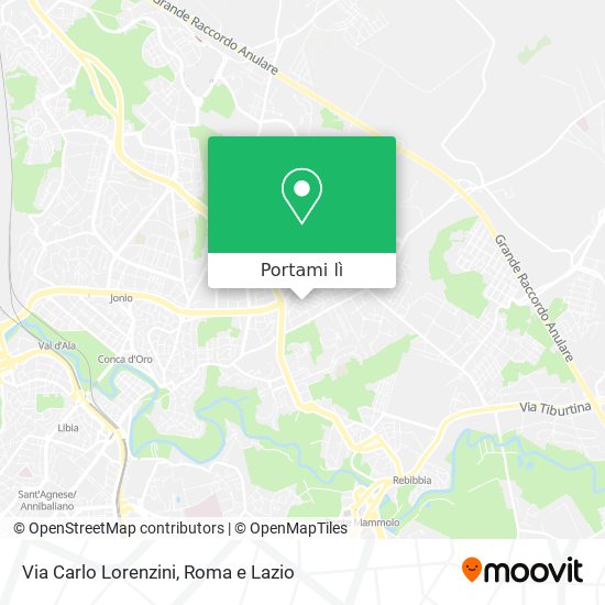 Mappa Via Carlo Lorenzini