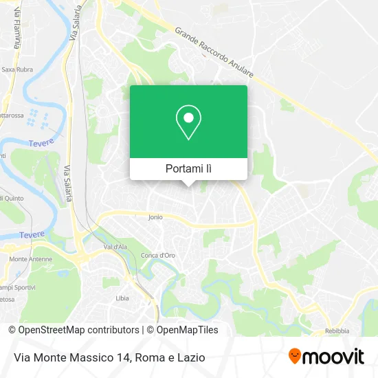 Mappa Via Monte Massico 14