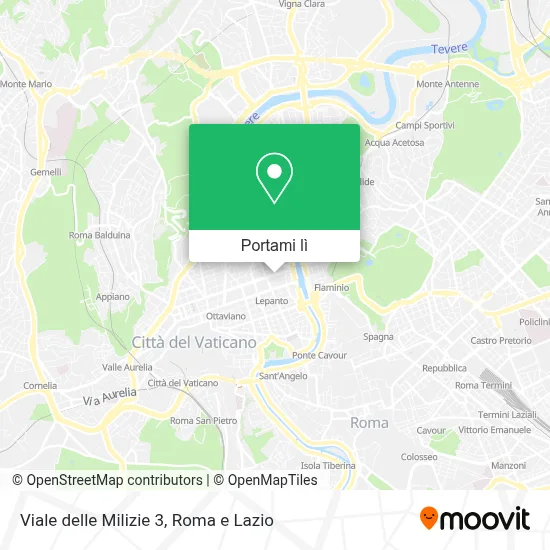 Mappa Viale delle Milizie 3