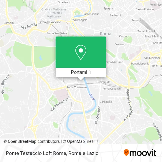 Mappa Ponte Testaccio Loft Rome