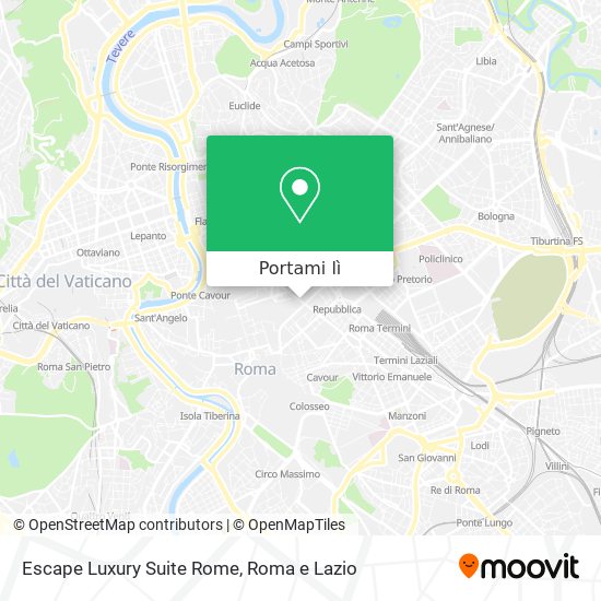 Mappa Escape Luxury Suite Rome