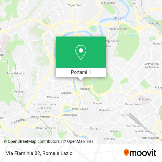 Mappa Via Flaminia 82
