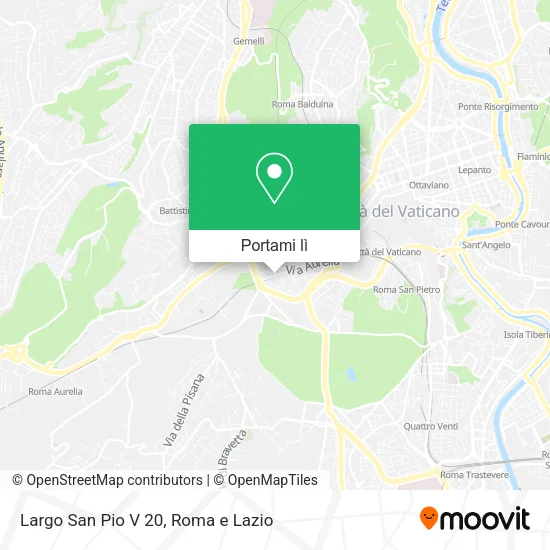 Mappa Largo San Pio V 20