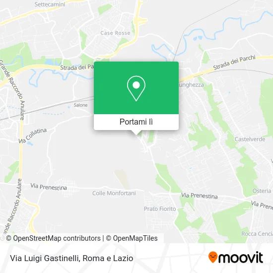 Mappa Via Luigi Gastinelli