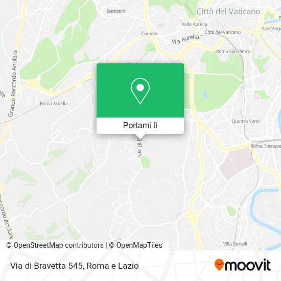 Mappa Via di Bravetta 545