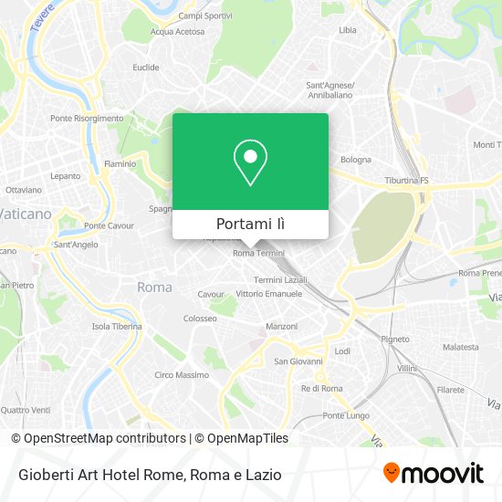 Mappa Gioberti Art Hotel Rome