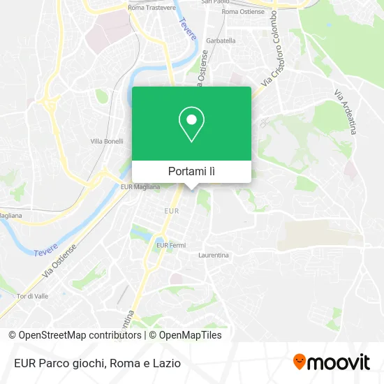 Mappa EUR Parco giochi