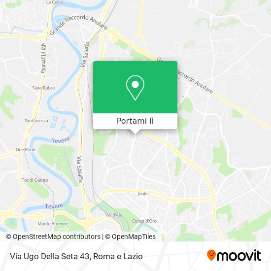 Mappa Via Ugo Della Seta 43