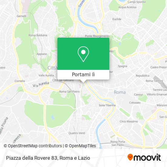 Mappa Piazza della Rovere 83