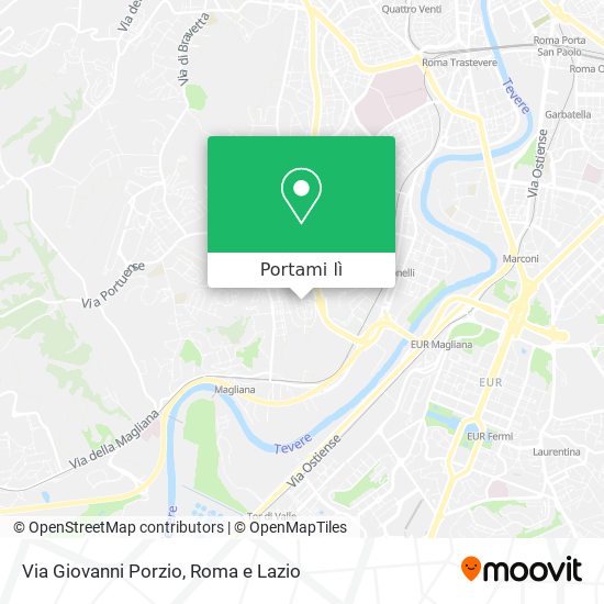 Mappa Via Giovanni Porzio