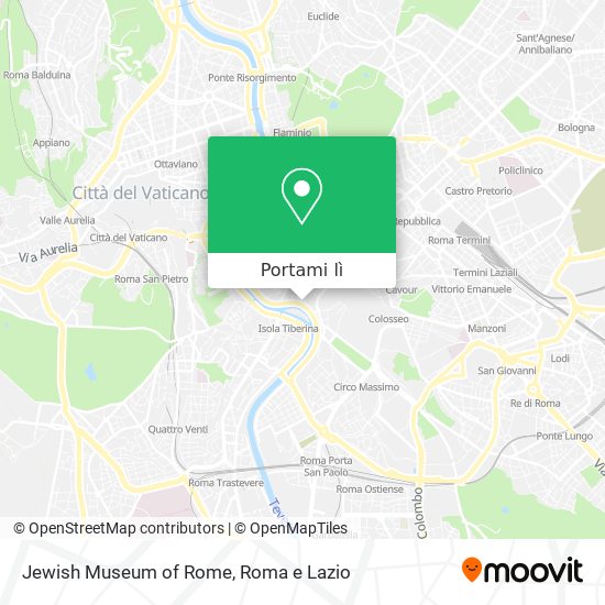 Mappa Jewish Museum of Rome