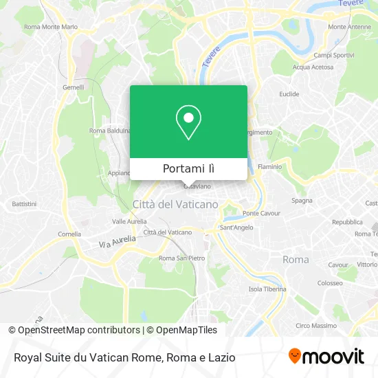 Mappa Royal Suite du Vatican Rome