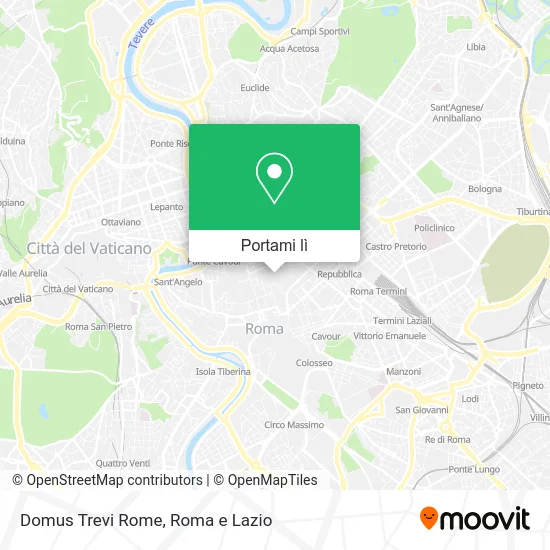 Mappa Domus Trevi Rome