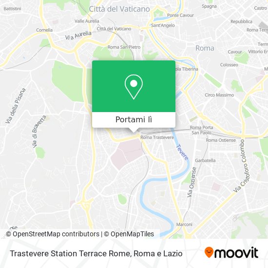 Mappa Trastevere Station Terrace Rome